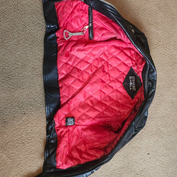 Straight to Hell Women's Defector – Black and Nickel Leather Jacket XS - Picture 7 of 10